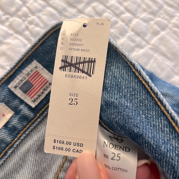 NWT NOEND Anthropologie Newport Slim Straight Jean in Beach - Picture 6 of 12